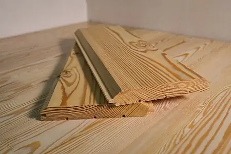 фото имитация бруса из лиственицы